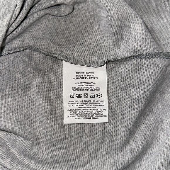 Nike XL Heather Gray Men’s Training Crew Short Sleeve Cotton Blend Tee - Picture 7 of 8